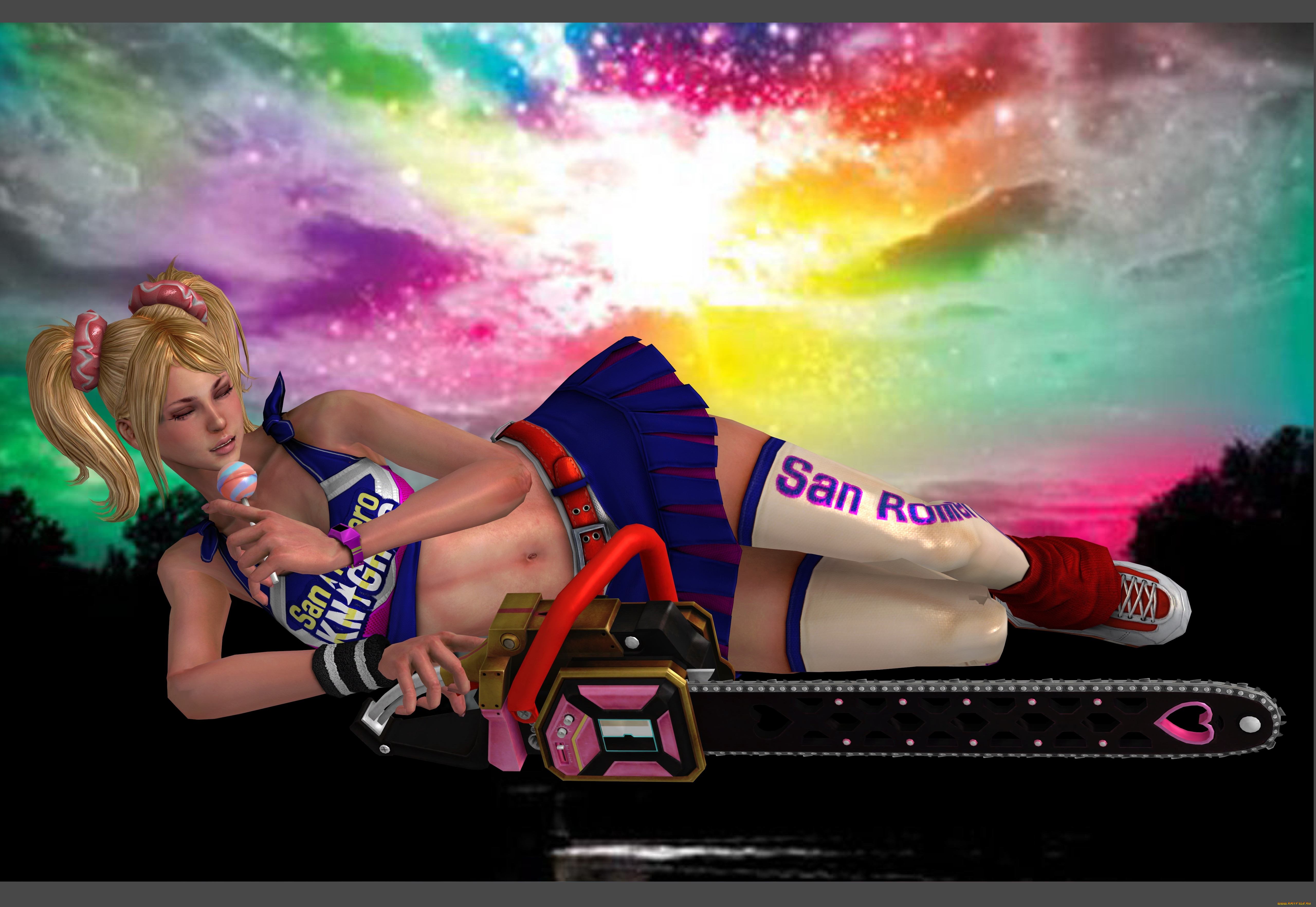  , lollipop chainsaw, , , chainsaw, lollipop